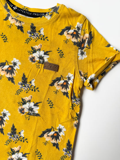 LP Apparel Yellow Flowers T-Shirt (12-18 Months)