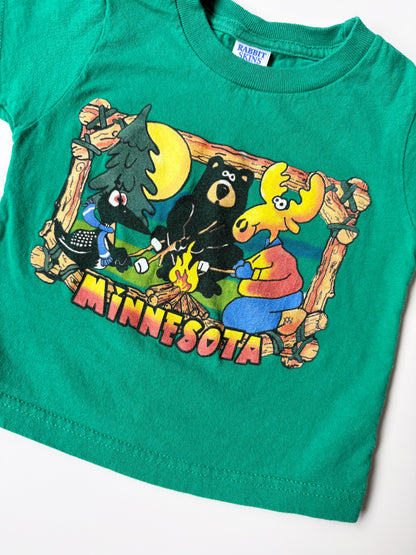 Rabbit Skins Green Minnesota Campfire T-Shirt (2T)