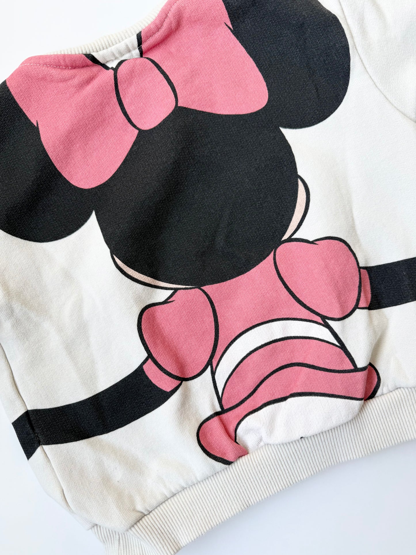 Zara x Disney White “Hug Me” Crewneck Sweater (18-24 Months)