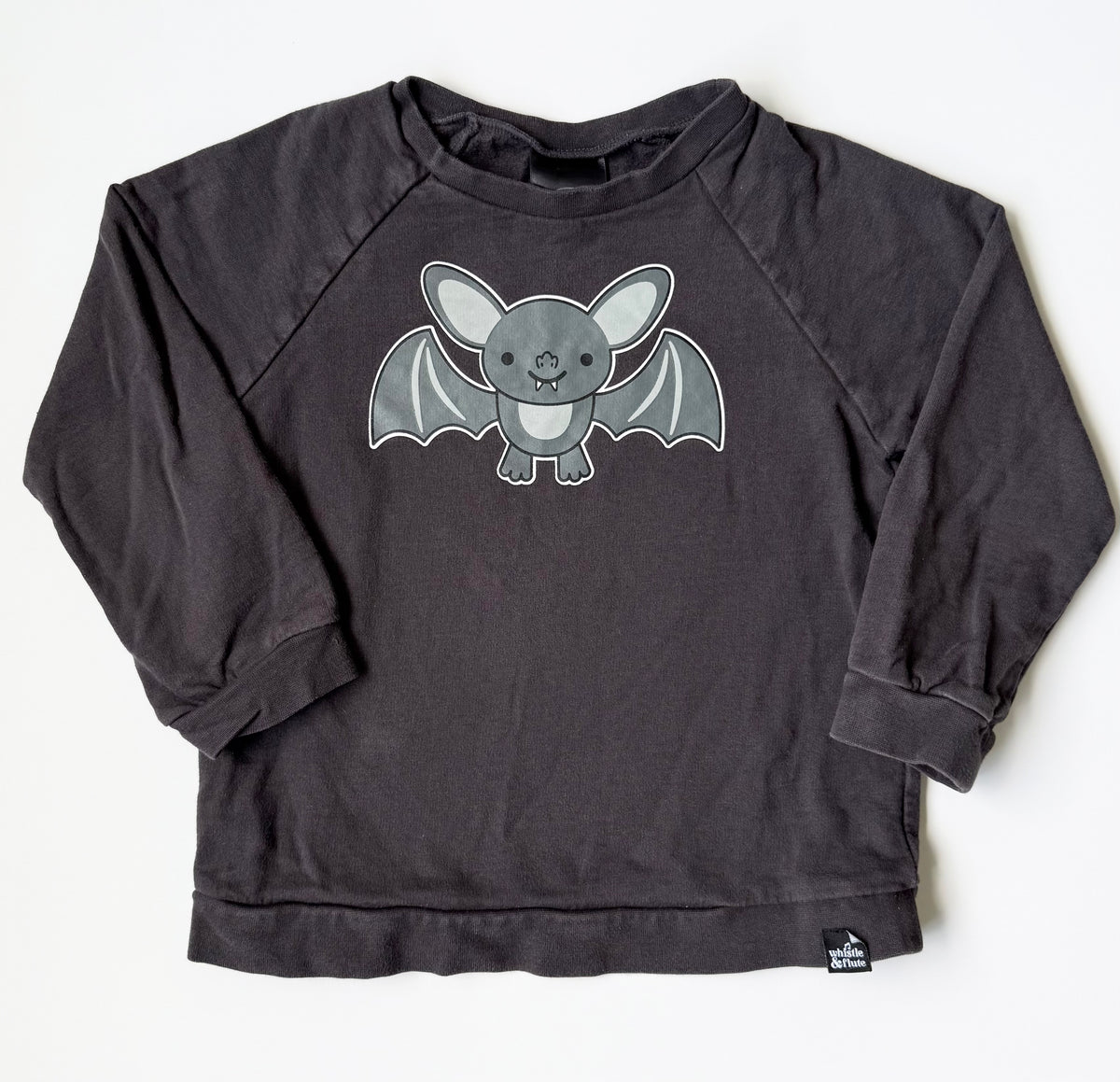 Whistle & Flute Dark Grey Bat Pullover (5/6 Years)