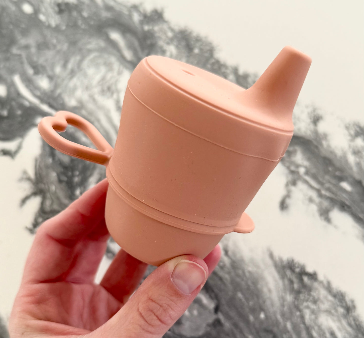 Dusty Rose Silicon Cup & Stretchy Lid