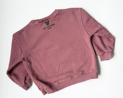 Zara x Disney Christmas Minnie Drinking Coco Dark Purple Sweater (4-5 Years)