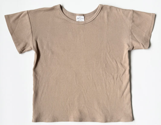 Jax & Lennon Tan Ribbed T-Shirt (6/7 Years)