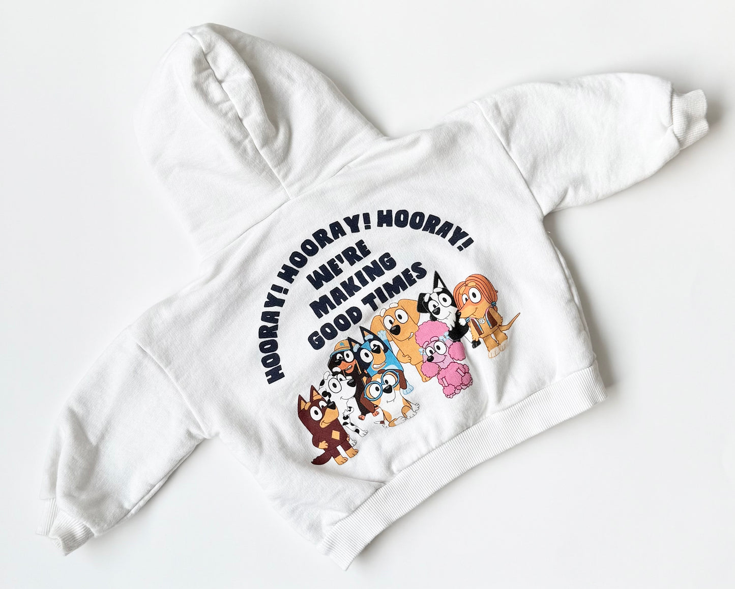 Zara x Bluey White “Bluey” Hoodie (2T)