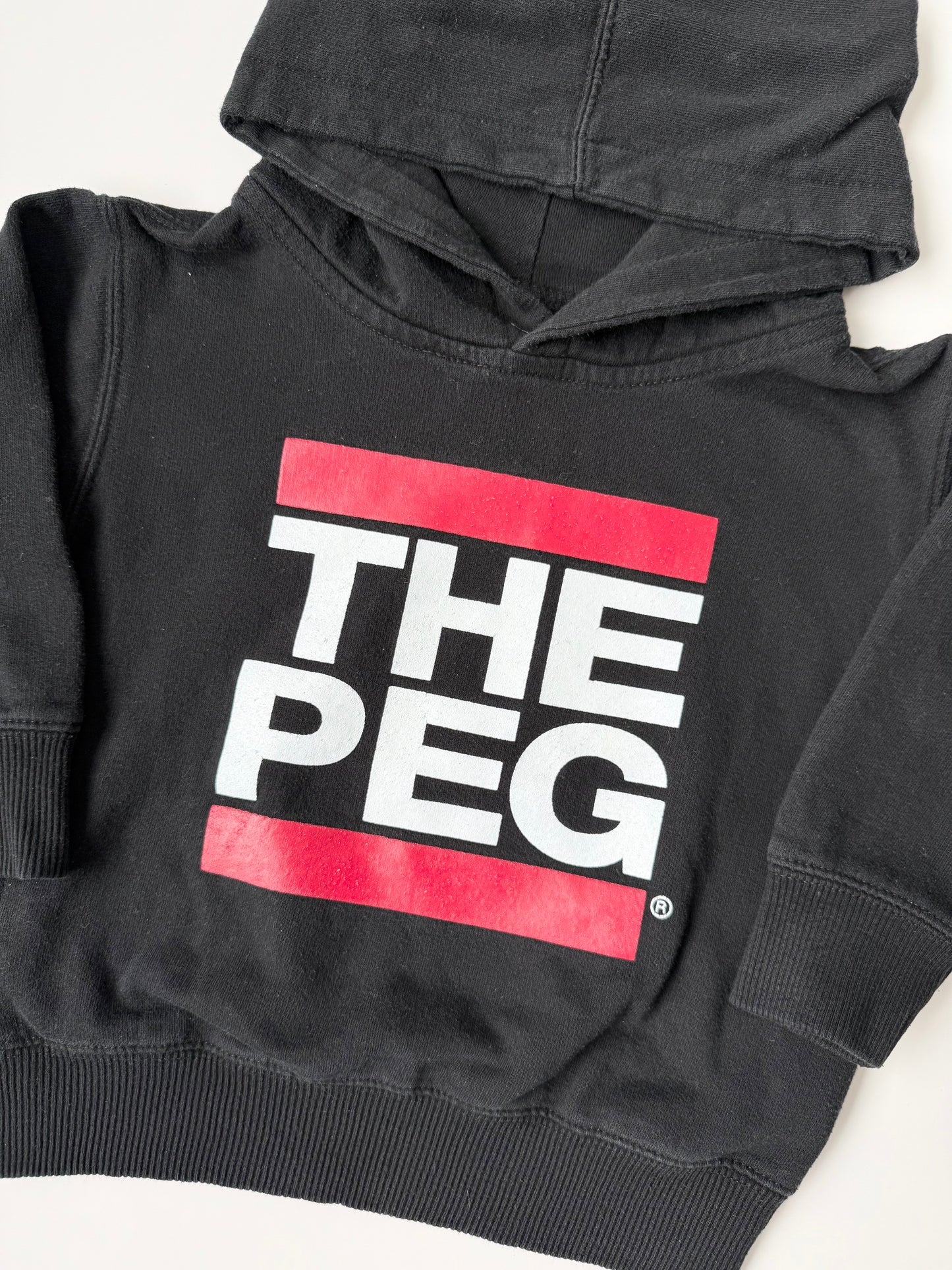 The Peg Black Hoodie (2/3T)