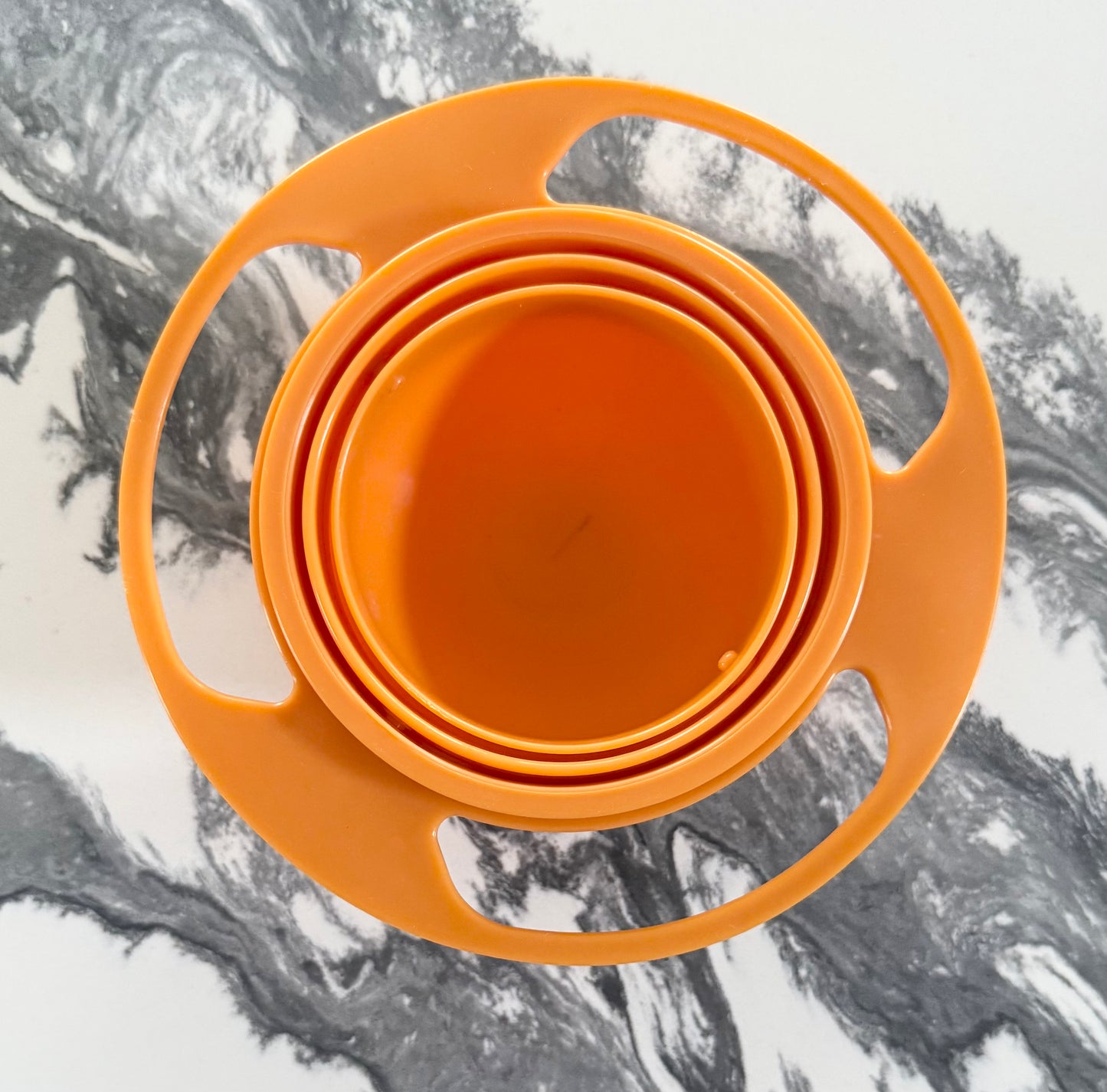 Orange Non-Spill Snack Bowl