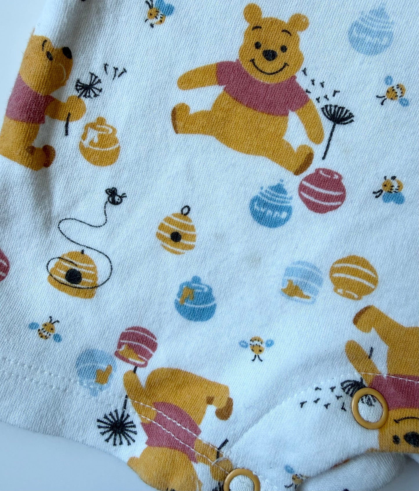 The Disney Store Winnie the Pooh White Shorty Romper (6-9 Months)