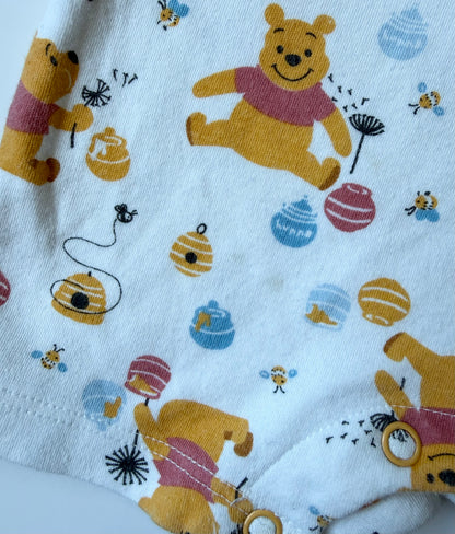 The Disney Store Winnie the Pooh White Shorty Romper (6-9 Months)
