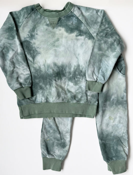 Little Bipsy Green Tie Dye Sweater & Pants Set (4-5 Years)