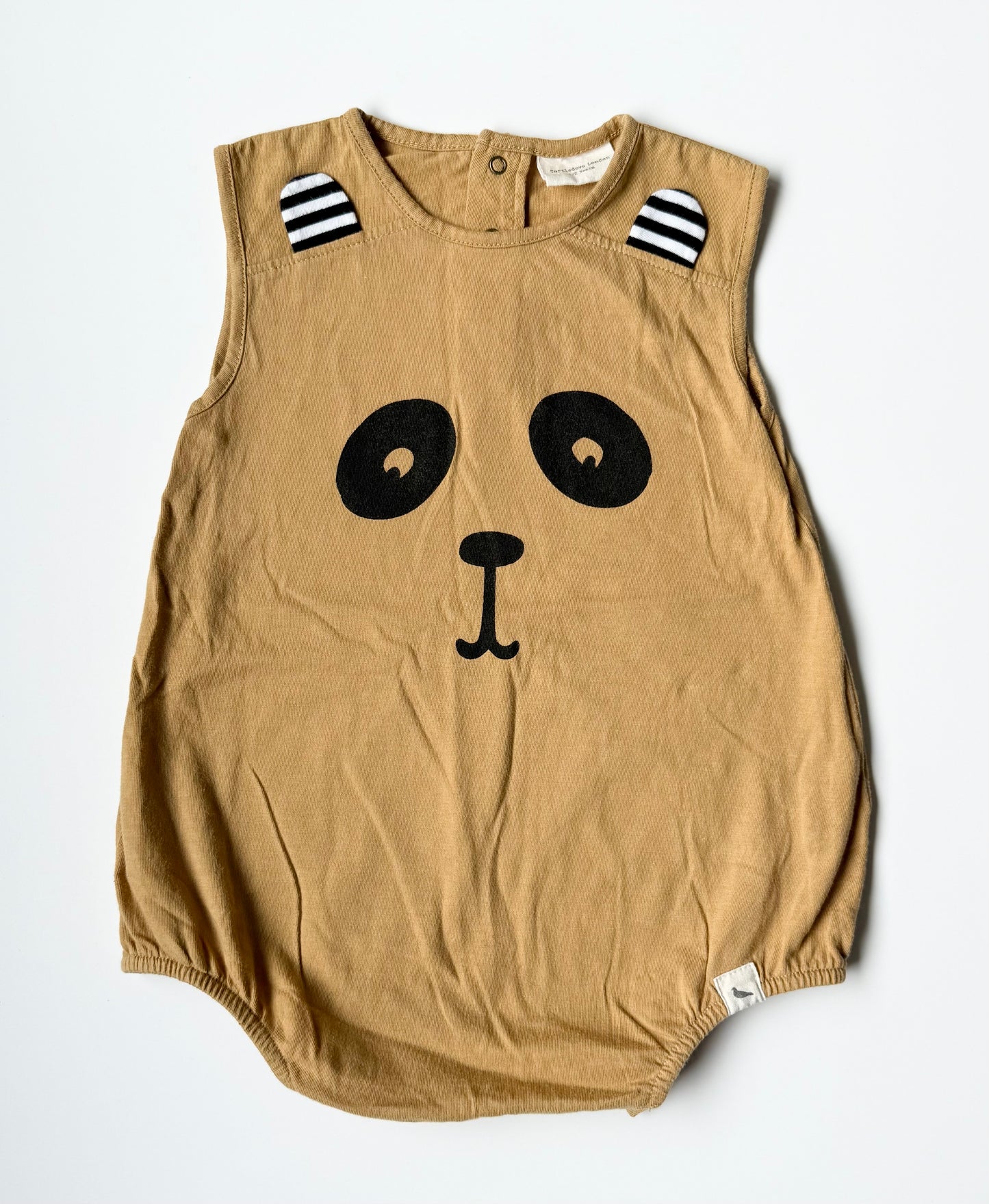 Turtledove London Honey Brown Bear Bubble Romper (1/2 Years)