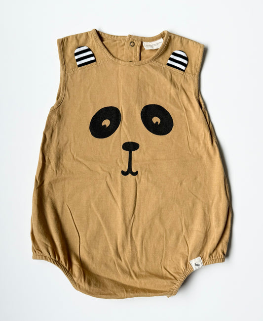 Turtledove London Honey Brown Bear Bubble Romper (1/2 Years)
