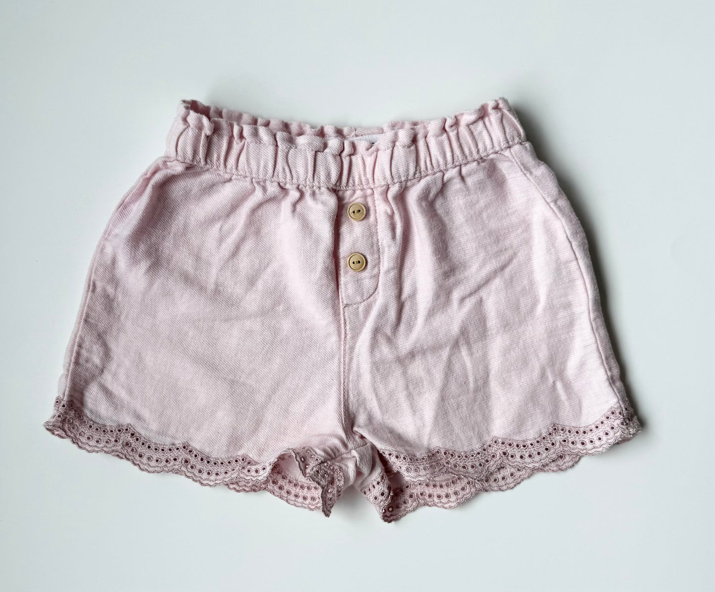 Zara Light Pink Lace Shorts (2-3 Years)