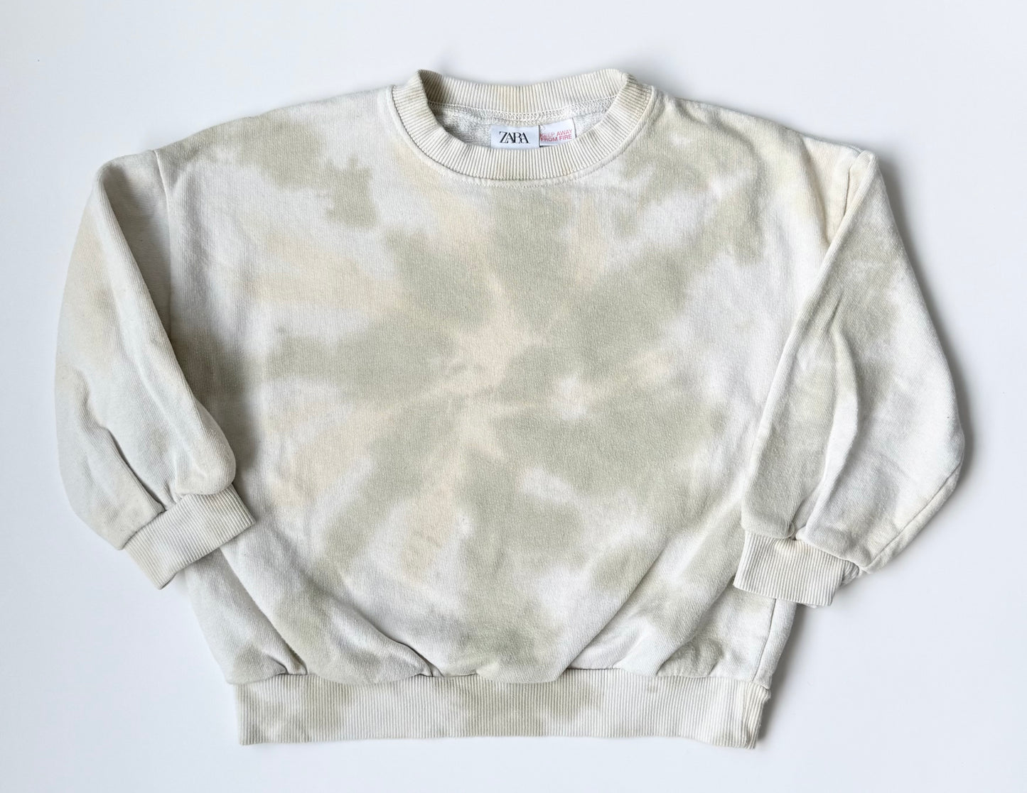Zara Green & Yellow Tie Dye Crewneck Sweater (3-4 Years)