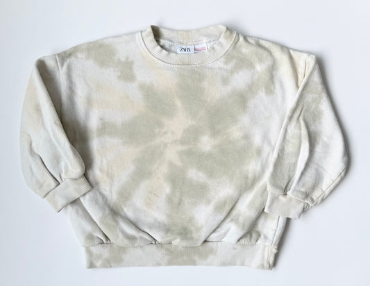 Zara Green & Yellow Tie Dye Crewneck Sweater (3-4 Years)
