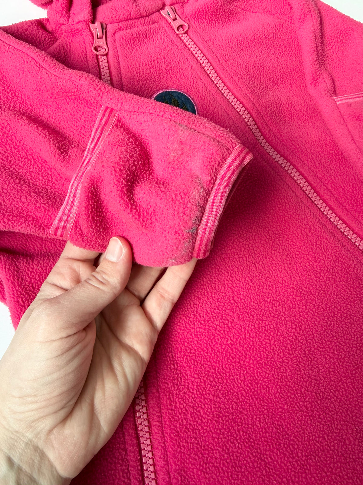 MEC Hot Pink Paw Fleece Bunting Suit (6 Months)