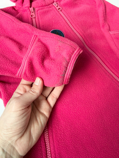 MEC Hot Pink Paw Fleece Bunting Suit (6 Months)