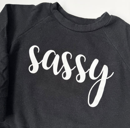 Posh & Cozy Black “Sassy” Pullover (1T)