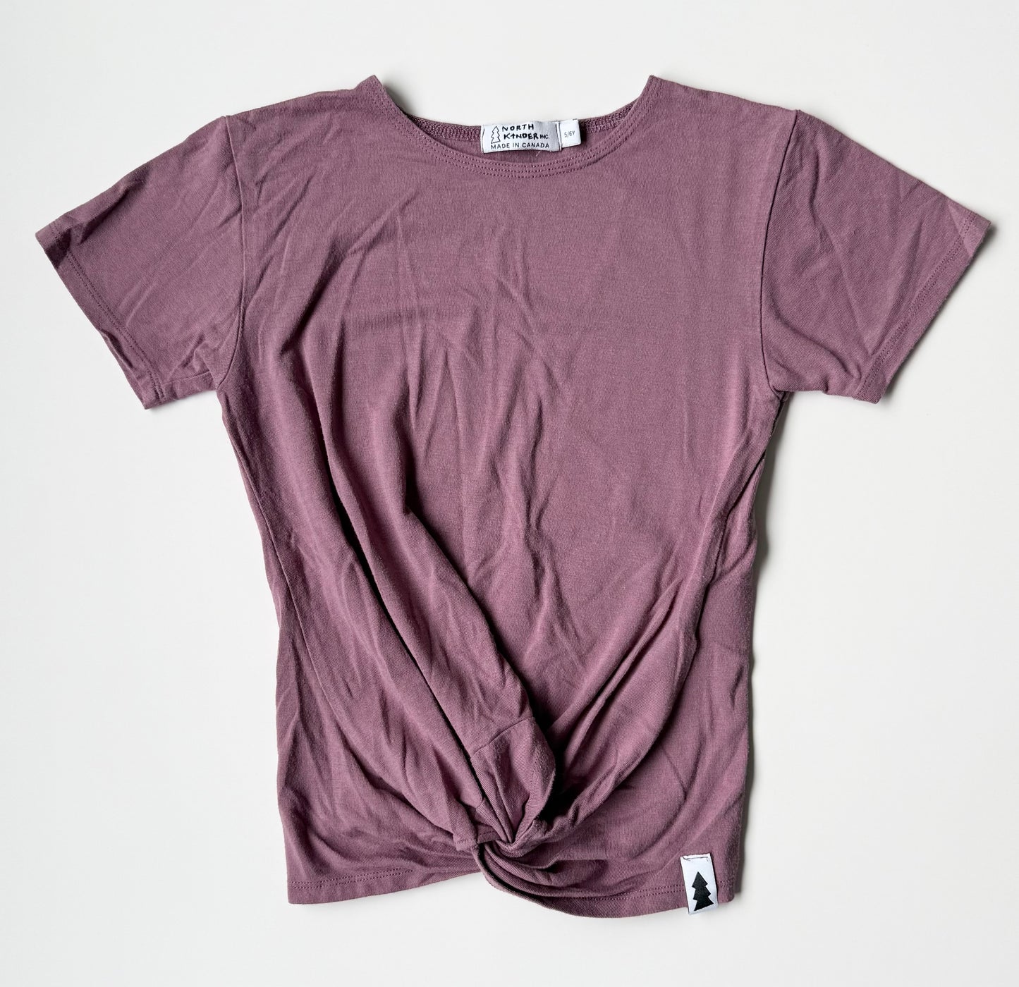 North Kinder Purple Knot Front T-Shirt (5/6 Years)