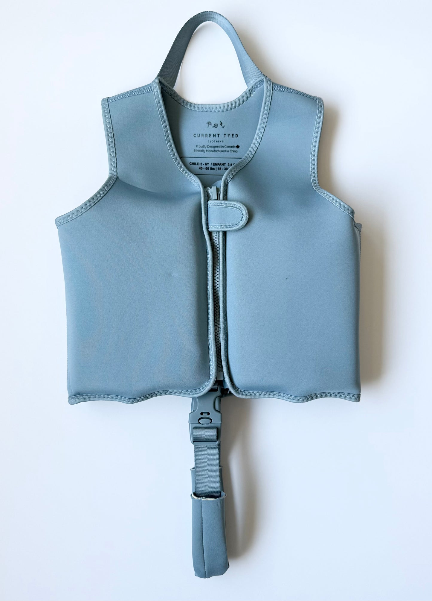 Current Tyed Swim Vest in Stone Blue (3-6 Years)