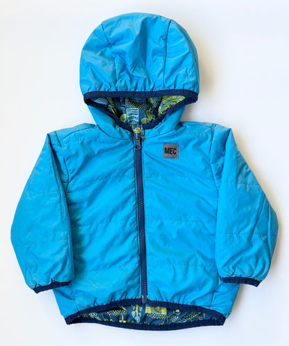 MEC Blue & Yellow Trees Reversible Puffer Jacket (12 Months)