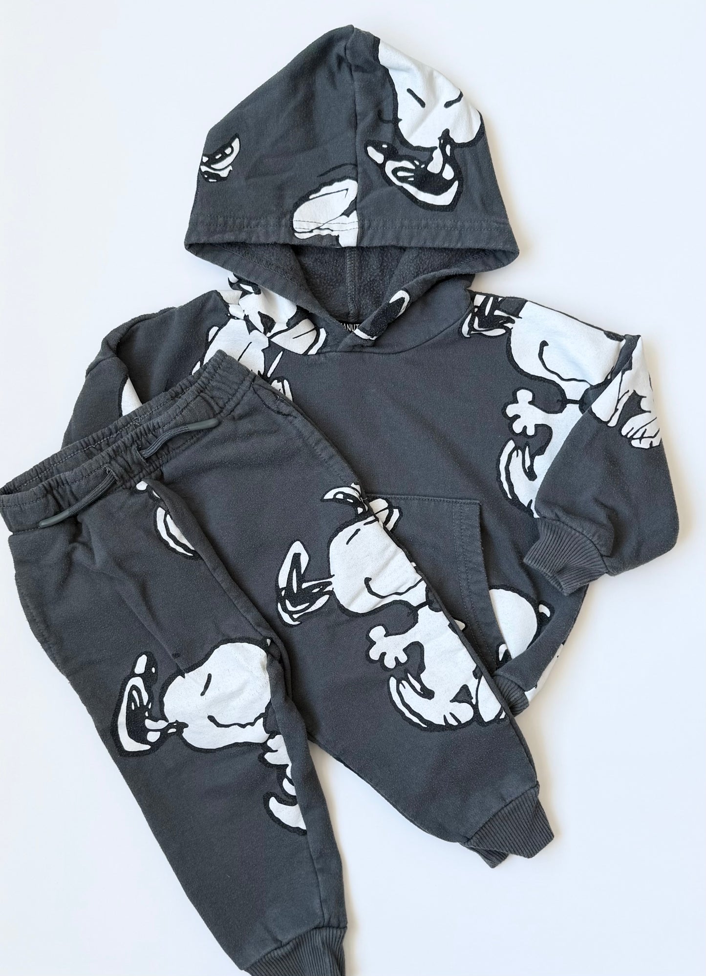 Peanuts x Snoopy Grey Hoodie & Pants Set (18 Months)