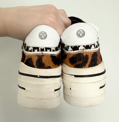 Women’s Wishbone Platform Beth Sneaker - Sparkle Cheetah (7)