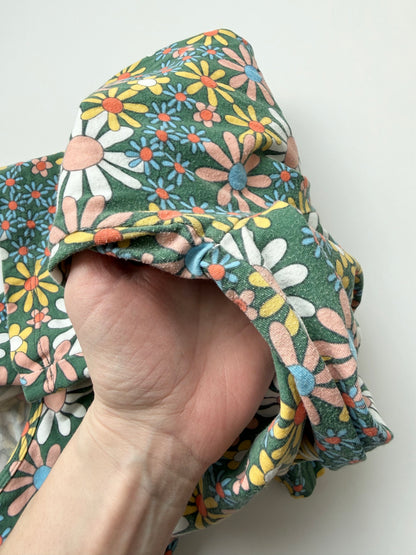 Alice + Ames Green Retro Floral Tank Jumpsuit (4 Years)