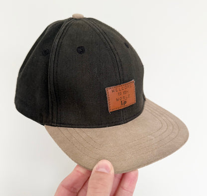 LP Apparel Black & Beige SnapBack Hat (2T-5T)