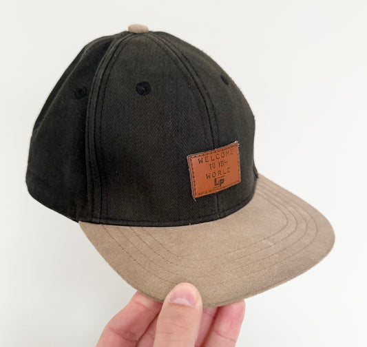 LP Apparel Black & Beige SnapBack Hat (2T-5T)