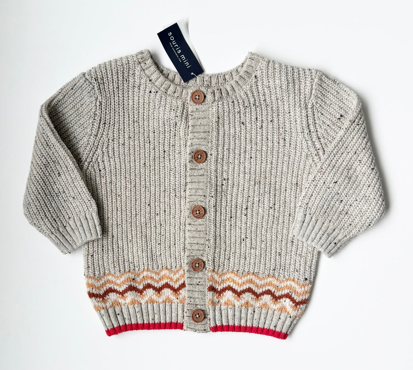 Souris Mini Limited Edition Tan Yak Knitted Sweater - New (9-12 Months)