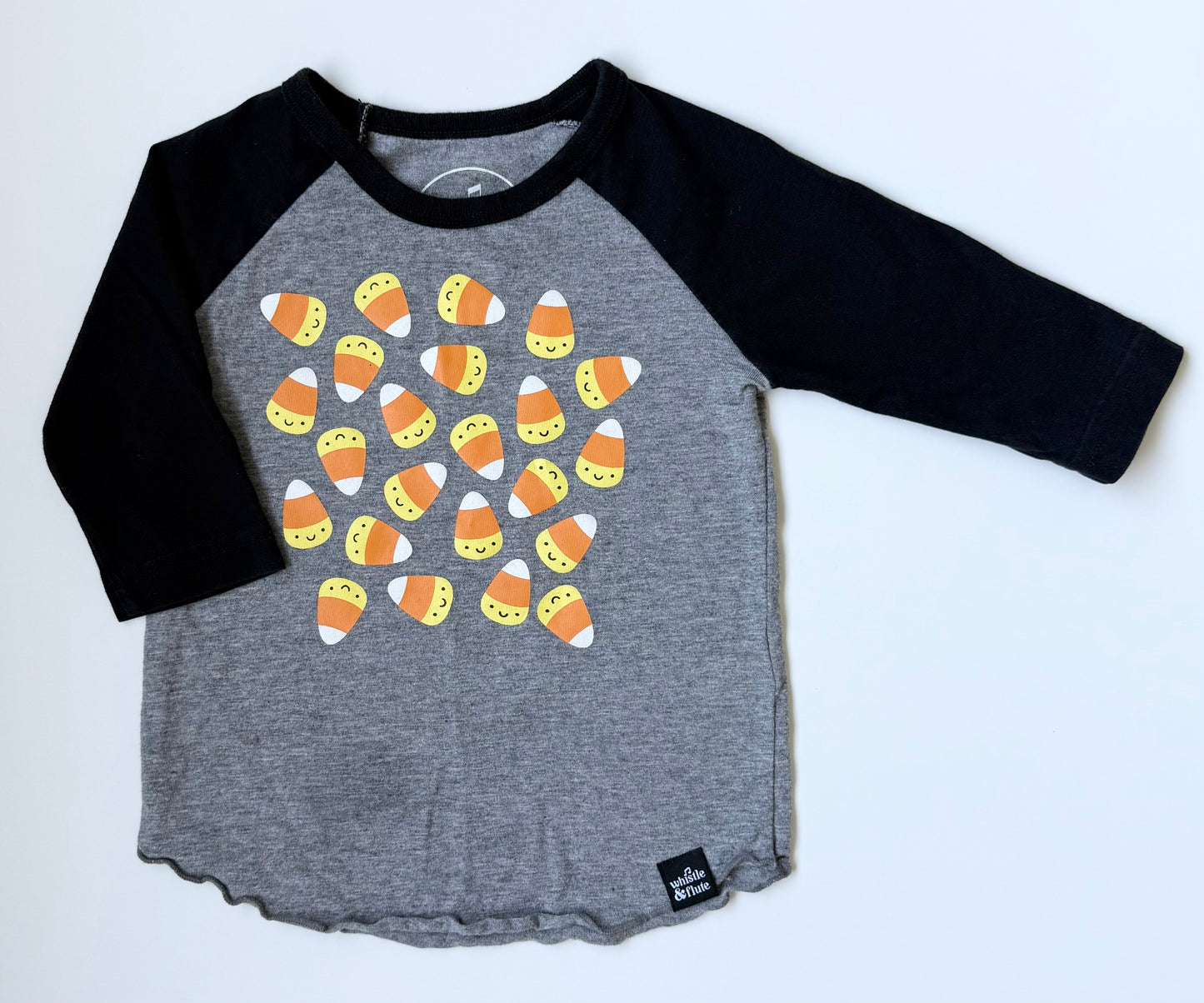 Whistle & Flute Candy Corn 3/4 Sleeve Shirt (12-18 Months)