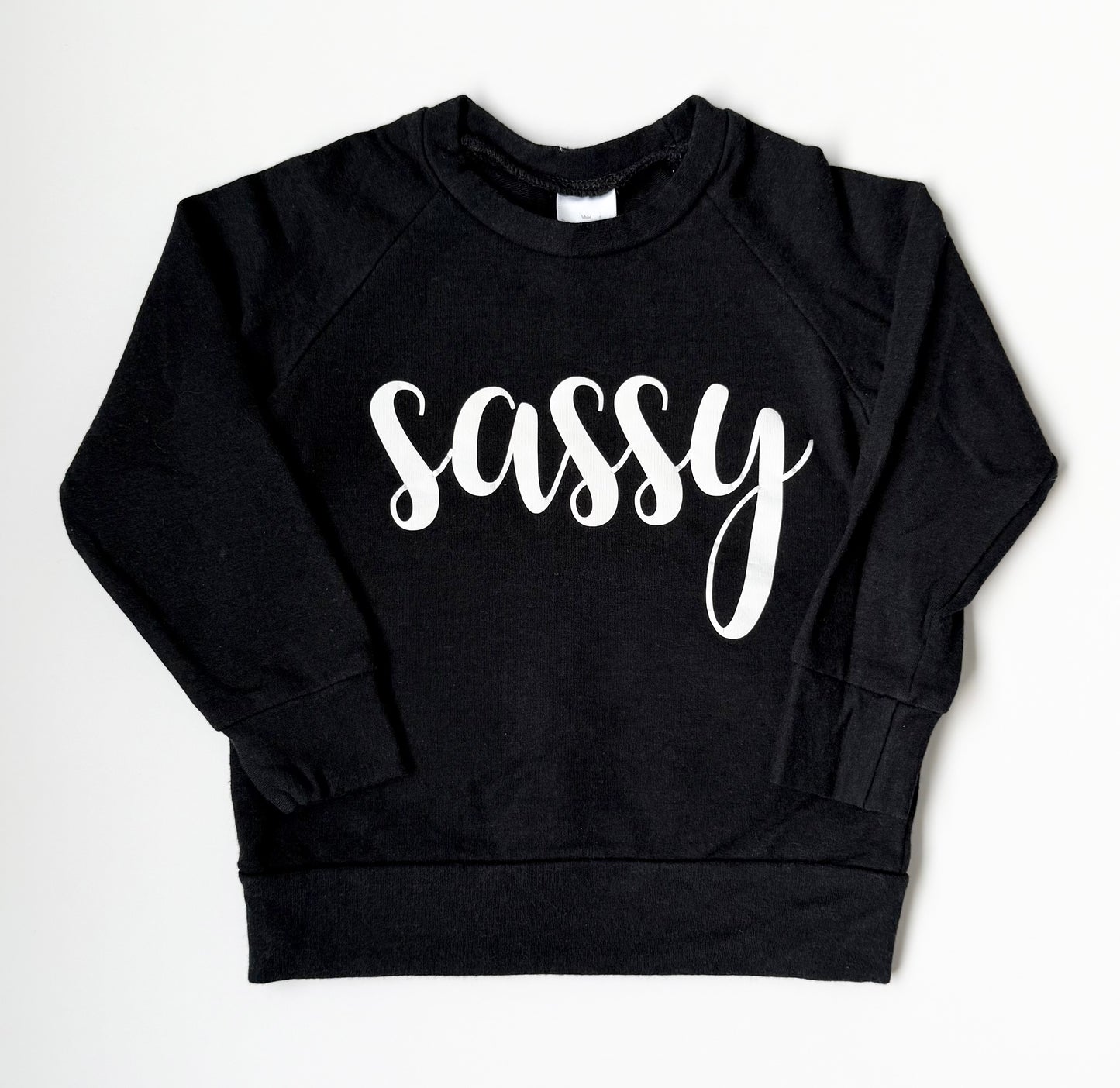 Posh & Cozy Black “Sassy” Pullover (2T)