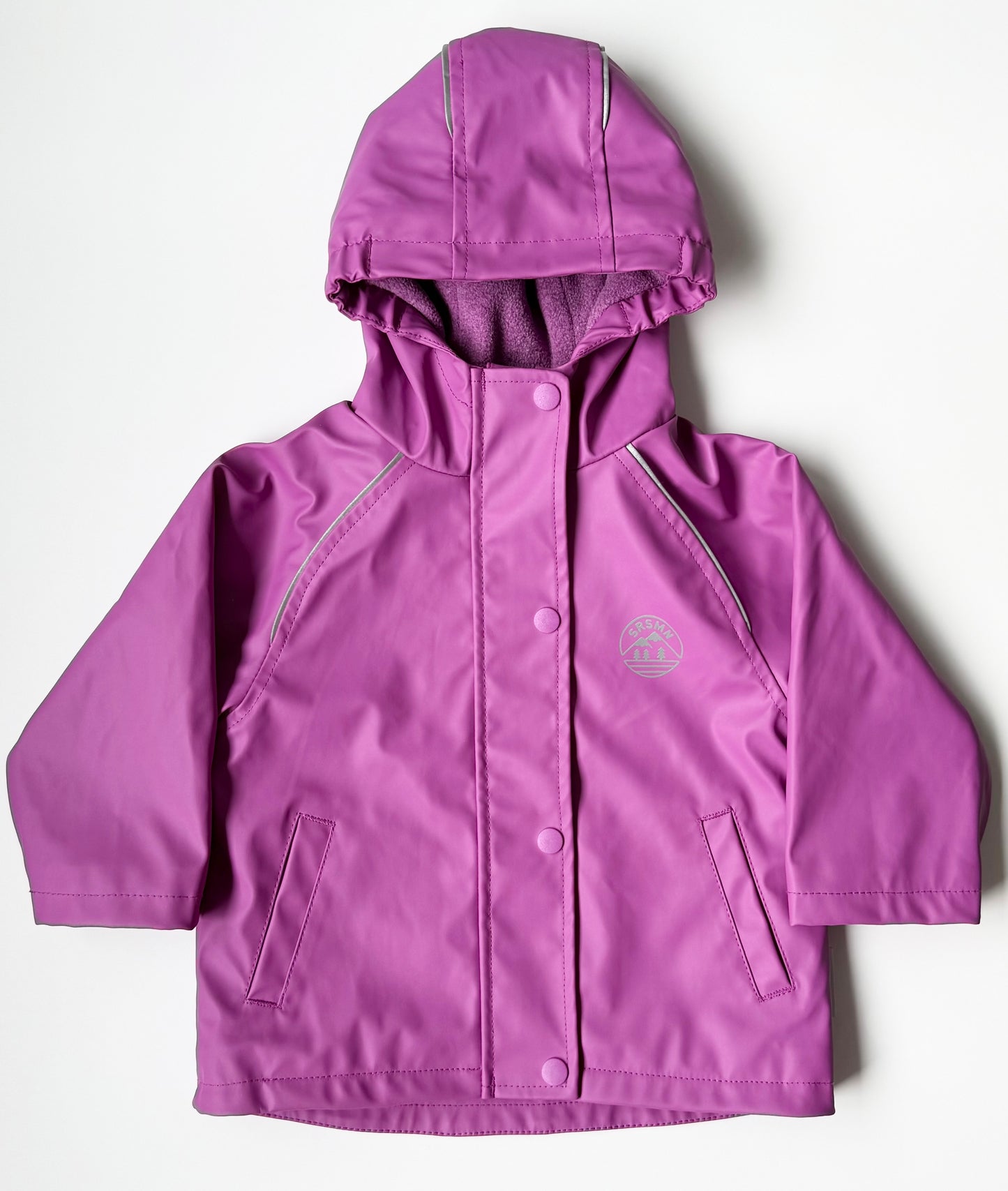 Souris Mini Magenta Fleece Lined Rain Jacket (9-12 Months)