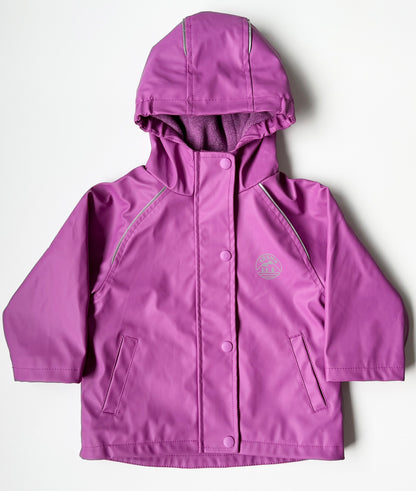 Souris Mini Magenta Fleece Lined Rain Jacket (9-12 Months)