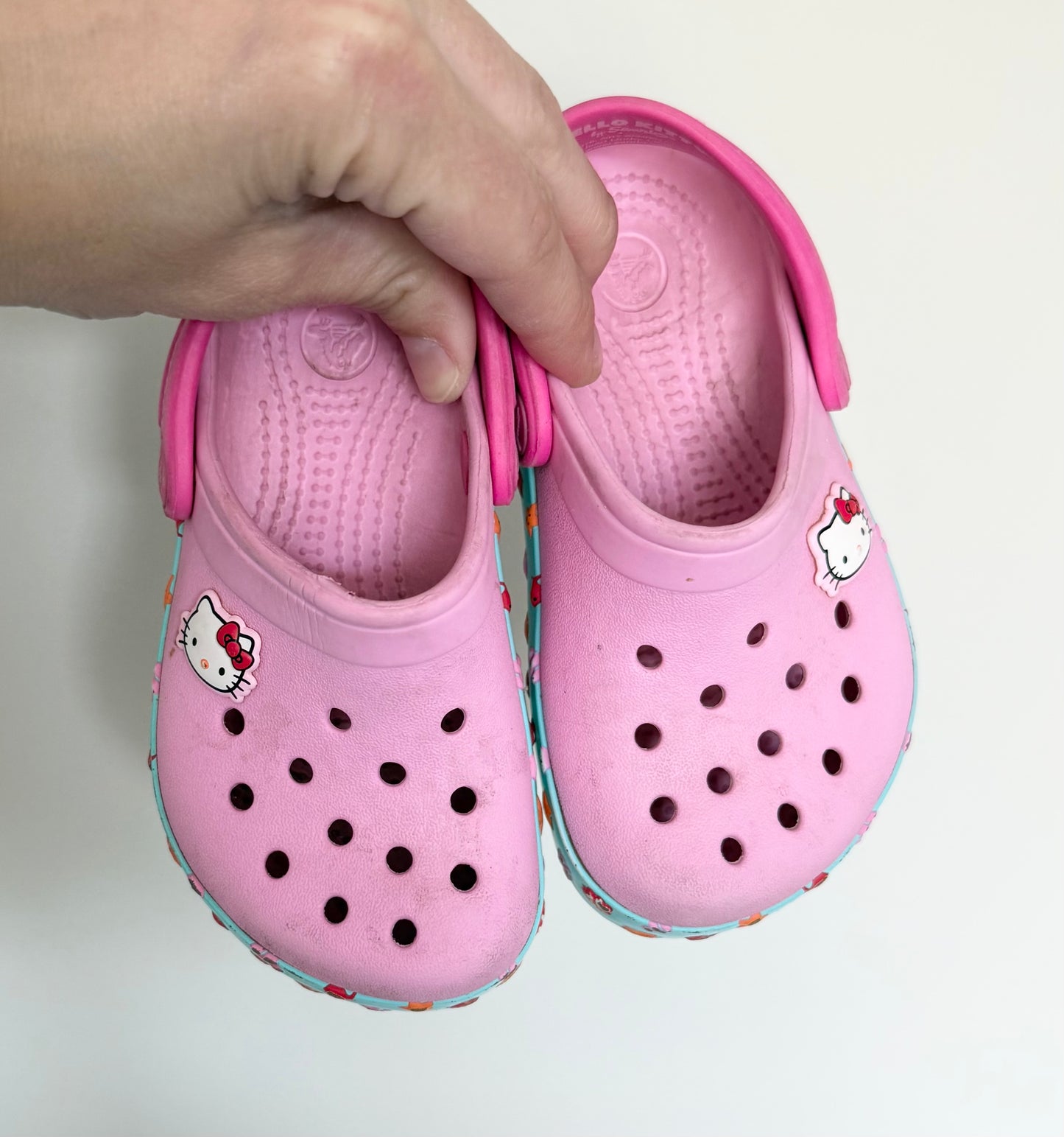 Crocs Pink Hello Kitty Clog Slip Ons (6/7)