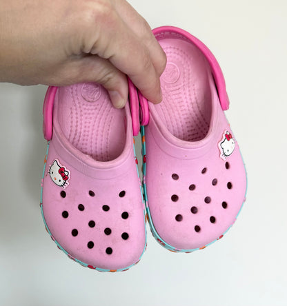 Crocs Pink Hello Kitty Clog Slip Ons (6/7)