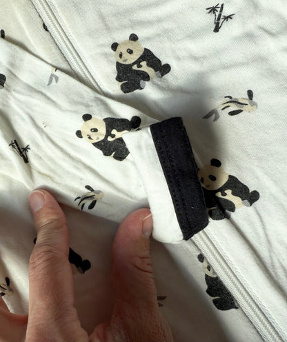 Kyte Black & White Zen Zipper Footie Sleeper (3-6 Months)