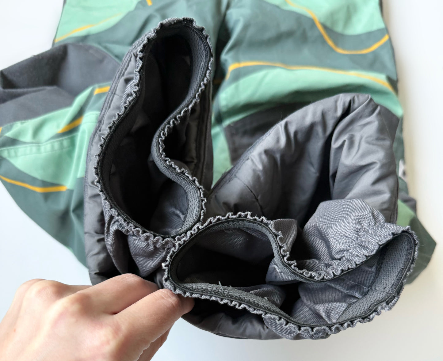 MEC Green & Grey Patterned Toaster Bib Snow Pants (5 Years)