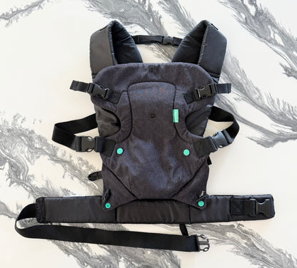 Infantino Flip Advance 4-In-1 Convertible Baby Carrier in Black Denim