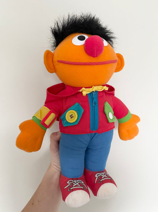 Vintage Playskool Sesame Street “Dress Me Up” Ernie Plush