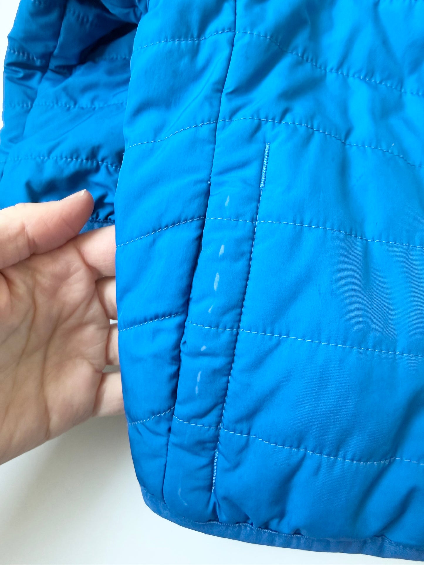 Columbia Blue Quilted & Fleece Woodland Animals Reversible Jacket (2T)