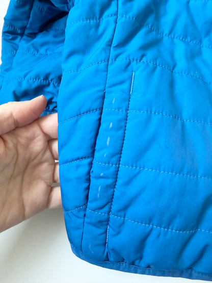 Columbia Blue Quilted & Fleece Woodland Animals Reversible Jacket (2T)
