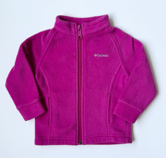 Columbia Magenta Fleece Zip Up (12-18 Months)