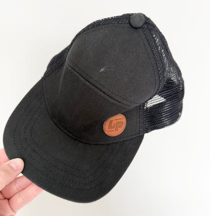 LP Apparel Black Mesh SnapBack Hat (2T-5T)