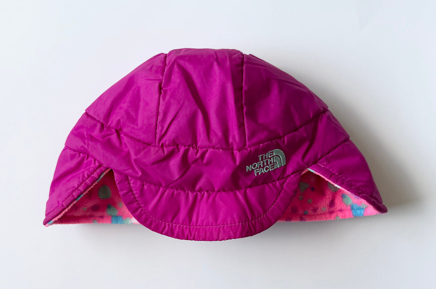 The North Face Baby Pink Reversible Cozy Cap - Small (2-4 Years)