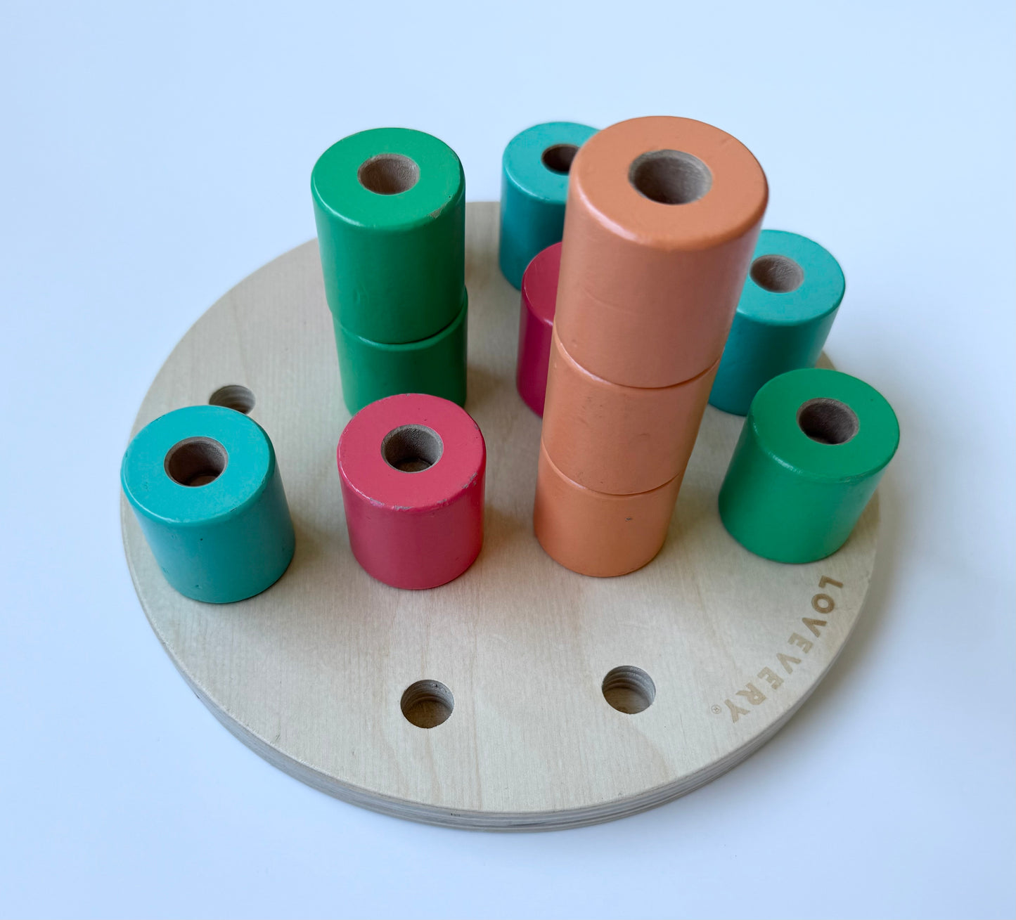 Lovevery Wooden Stacking Pegboard