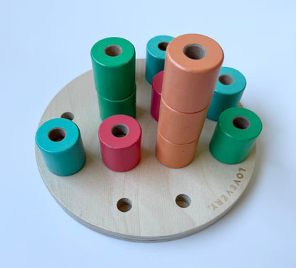 Lovevery Wooden Stacking Pegboard