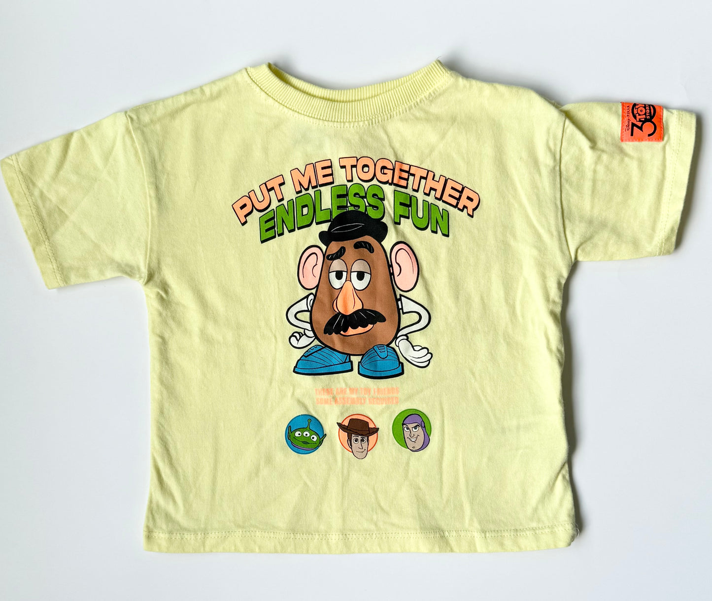 Zara x Disney Pixar Toy Story Yellow Mr. Potato Head T-Shirt (2 Years)