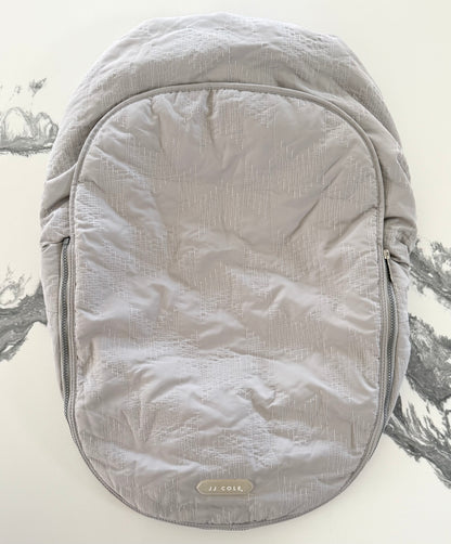 JJ Cole Grey Quilted Car Seat Cover