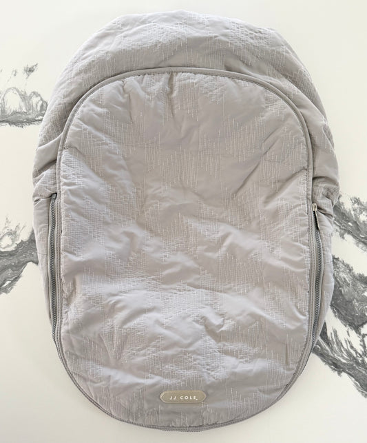 JJ Cole Grey Quilted Car Seat Cover